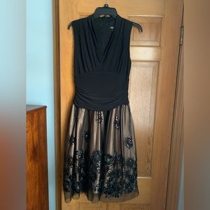 Black/Bronze Evening Dress